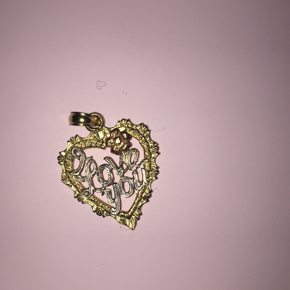 Ilove you necklace charm REALSTERLINGSILVER